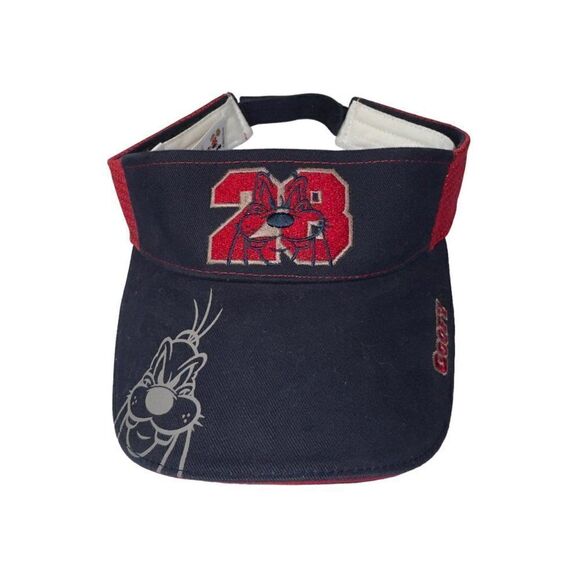 Walt Disney World Vintage Goofy Visor Navy / Red Unisex Youth - Picture 1 of 7